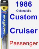 Passenger Wiper Blade for 1986 Oldsmobile Custom Cruiser - Hybrid