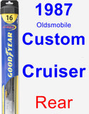 Rear Wiper Blade for 1987 Oldsmobile Custom Cruiser - Hybrid