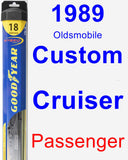 Passenger Wiper Blade for 1989 Oldsmobile Custom Cruiser - Hybrid