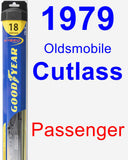 Passenger Wiper Blade for 1979 Oldsmobile Cutlass - Hybrid