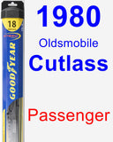 Passenger Wiper Blade for 1980 Oldsmobile Cutlass - Hybrid