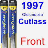 Front Wiper Blade Pack for 1997 Oldsmobile Cutlass - Hybrid