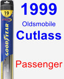 Passenger Wiper Blade for 1999 Oldsmobile Cutlass - Hybrid