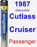 Passenger Wiper Blade for 1987 Oldsmobile Cutlass Cruiser - Hybrid