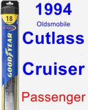 Passenger Wiper Blade for 1994 Oldsmobile Cutlass Cruiser - Hybrid