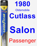 Passenger Wiper Blade for 1980 Oldsmobile Cutlass Salon - Hybrid