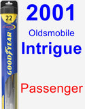 Passenger Wiper Blade for 2001 Oldsmobile Intrigue - Hybrid