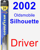 Driver Wiper Blade for 2002 Oldsmobile Silhouette - Hybrid