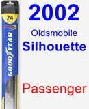 Passenger Wiper Blade for 2002 Oldsmobile Silhouette - Hybrid