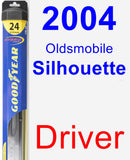 Driver Wiper Blade for 2004 Oldsmobile Silhouette - Hybrid