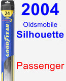 Passenger Wiper Blade for 2004 Oldsmobile Silhouette - Hybrid