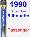 Passenger Wiper Blade for 1990 Oldsmobile Silhouette - Hybrid