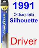 Driver Wiper Blade for 1991 Oldsmobile Silhouette - Hybrid