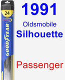 Passenger Wiper Blade for 1991 Oldsmobile Silhouette - Hybrid