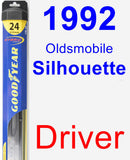 Driver Wiper Blade for 1992 Oldsmobile Silhouette - Hybrid