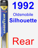 Rear Wiper Blade for 1992 Oldsmobile Silhouette - Hybrid