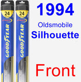 Front Wiper Blade Pack for 1994 Oldsmobile Silhouette - Hybrid