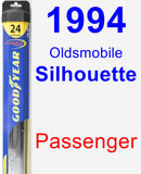 Passenger Wiper Blade for 1994 Oldsmobile Silhouette - Hybrid