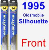 Front Wiper Blade Pack for 1995 Oldsmobile Silhouette - Hybrid