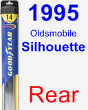 Rear Wiper Blade for 1995 Oldsmobile Silhouette - Hybrid