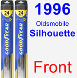 Front Wiper Blade Pack for 1996 Oldsmobile Silhouette - Hybrid