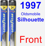 Front Wiper Blade Pack for 1997 Oldsmobile Silhouette - Hybrid