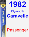 Passenger Wiper Blade for 1982 Plymouth Caravelle - Hybrid