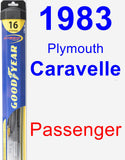 Passenger Wiper Blade for 1983 Plymouth Caravelle - Hybrid