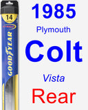 Rear Wiper Blade for 1985 Plymouth Colt - Hybrid