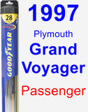 Passenger Wiper Blade for 1997 Plymouth Grand Voyager - Hybrid
