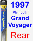 Rear Wiper Blade for 1997 Plymouth Grand Voyager - Hybrid