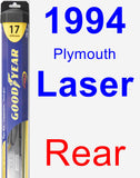 Rear Wiper Blade for 1994 Plymouth Laser - Hybrid