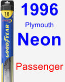 Passenger Wiper Blade for 1996 Plymouth Neon - Hybrid