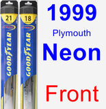 Front Wiper Blade Pack for 1999 Plymouth Neon - Hybrid