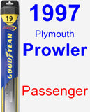 Passenger Wiper Blade for 1997 Plymouth Prowler - Hybrid