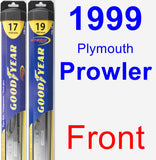 Front Wiper Blade Pack for 1999 Plymouth Prowler - Hybrid