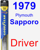 Driver Wiper Blade for 1979 Plymouth Sapporo - Hybrid