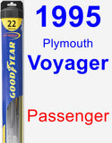 Passenger Wiper Blade for 1995 Plymouth Voyager - Hybrid