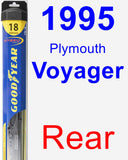 Rear Wiper Blade for 1995 Plymouth Voyager - Hybrid