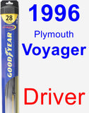 Driver Wiper Blade for 1996 Plymouth Voyager - Hybrid