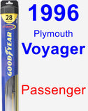 Passenger Wiper Blade for 1996 Plymouth Voyager - Hybrid