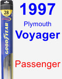 Passenger Wiper Blade for 1997 Plymouth Voyager - Hybrid