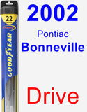 Driver Wiper Blade for 2002 Pontiac Bonneville - Hybrid