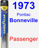 Passenger Wiper Blade for 1973 Pontiac Bonneville - Hybrid