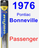 Passenger Wiper Blade for 1976 Pontiac Bonneville - Hybrid