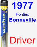 Driver Wiper Blade for 1977 Pontiac Bonneville - Hybrid