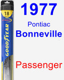 Passenger Wiper Blade for 1977 Pontiac Bonneville - Hybrid