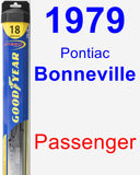 Passenger Wiper Blade for 1979 Pontiac Bonneville - Hybrid