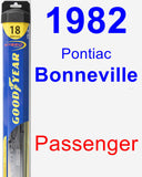 Passenger Wiper Blade for 1982 Pontiac Bonneville - Hybrid