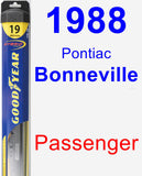 Passenger Wiper Blade for 1988 Pontiac Bonneville - Hybrid